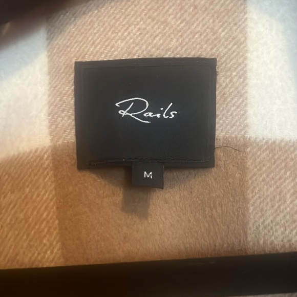 Rails Steffi wool plaid coat jacket size M NEW - Picture 2 of 4